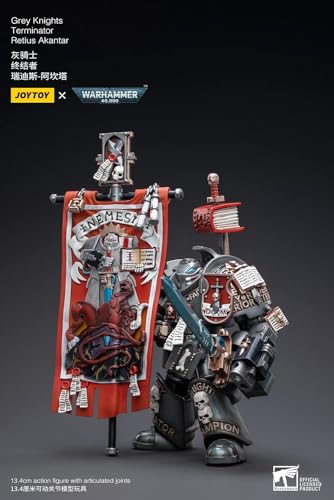Bloomage Joytoy Tech - Joytoy Warhammer 40,000 Grey Knights Terminator Retius Akantar 1/18 Figura (Net)