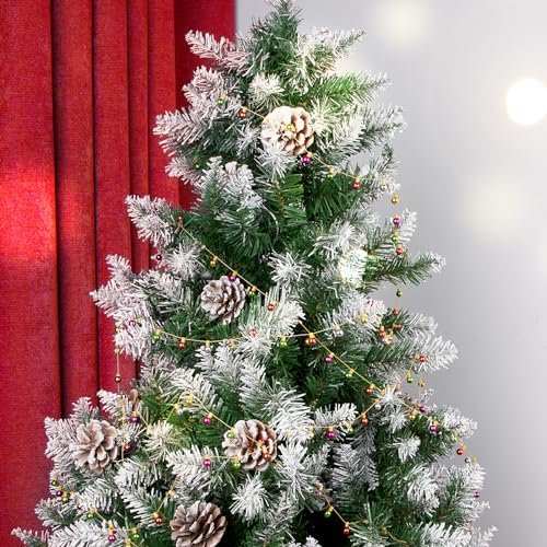 BOFUNX 5m Guirnalda Perlas de Luces Falsa de Navidad de Plástico en Miniatura Bombilla de Cadena Colgantes de Colores Lámpara de Muebles Adornos Decoración Árbol de Navidad Casa de Muñecas (B)