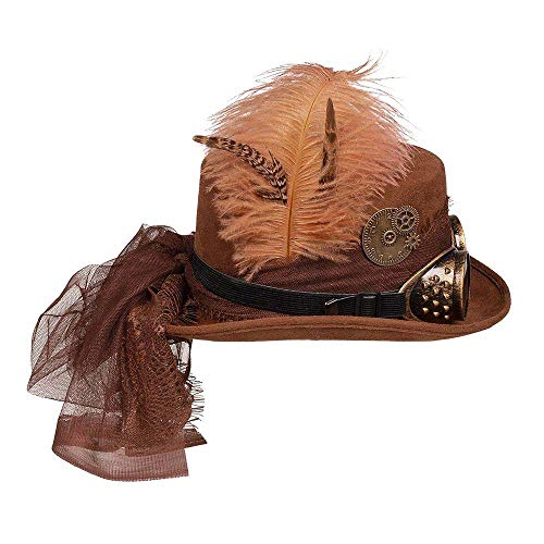 Boland 54562 - Sombrero Space Punk Deluxe con gafas, sombrero steampunk, tocado, accesorio de disfraz para carnaval, fiesta temática o JGA
