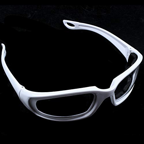 Bonkshire Libre de Lágrimas Gafas de Protección Para Picado de Cebolla Gafas de Protector de Ojos Herramienta de Cocina Gadget Blanco