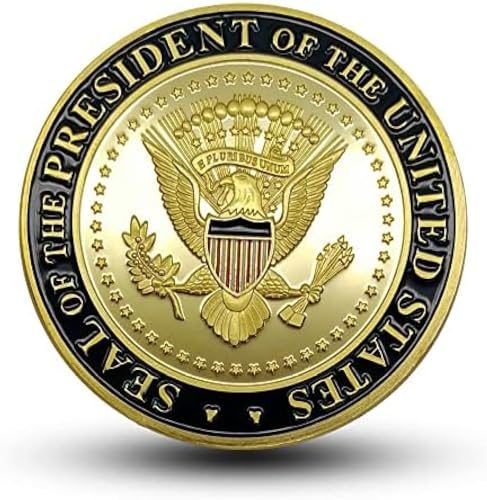 BoodLo Medalla de Metal Medalla del Servicio Secreto de EE. UU. Moneda chapada en Oro Insignia Militar Moneda de desafío Artesanía Pintada en Alto Relieve,金色