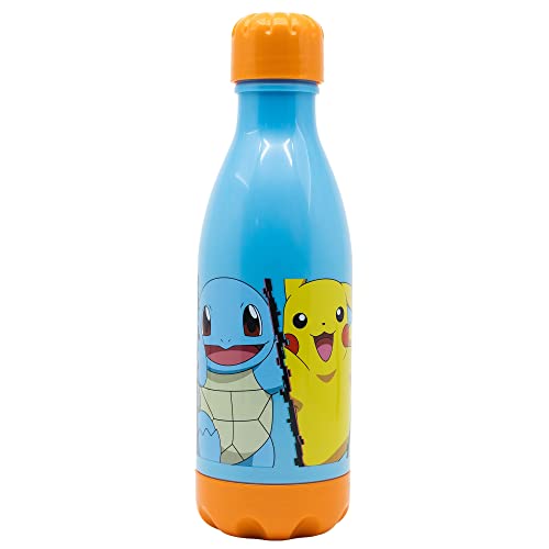 Botella de agua infantil reutilizable de plástico libre de BPA de 560 ml de Pokemon