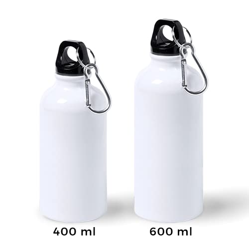 Botella de Aluminio Personalizada Infantil Dragón Bebe Con Nombre (400ml)