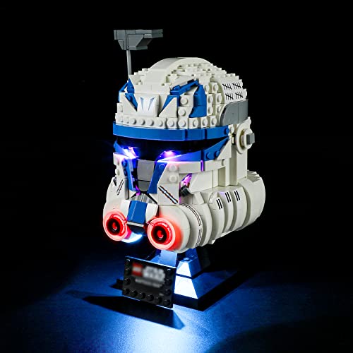 BRIKSMAX Kit de iluminación LED para Lego Star Wars Casco del Capitán Rex - Compatible con Lego 75349 Building Blocks Model- No incluir el Conjunto de Lego