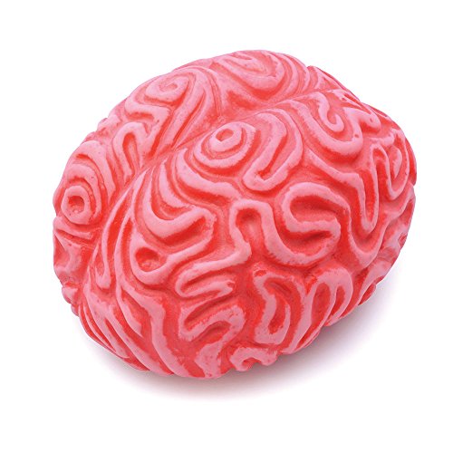 Bristol Novelty-Gj442 Halloween Juego de bromas práctico Squeezy Brain, color rojo/blanco, Talla única (GJ442)