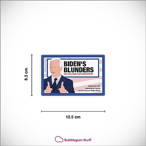 Bubblegum Stuff Biden's Blunders - The Card Game - Juego de preguntas - Juegos familiares - Juegos para la noche de juegos familiares - Juegos de cartas para adultos y adolescentes