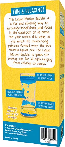 Burbujeador de movimiento líquido azul y amarillo