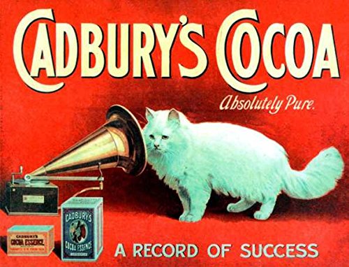 Cadbury - Llavero de acrílico con diseño de Cacao Absolutamente Puro a Record of éxito, Estilo Vintage, Estilo Vintage