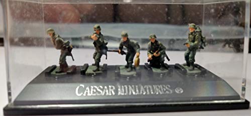 CAESAR MINLATURES 5 soldados del Ejército Alemán 1/72 ACABADO 5 figuras modelo set