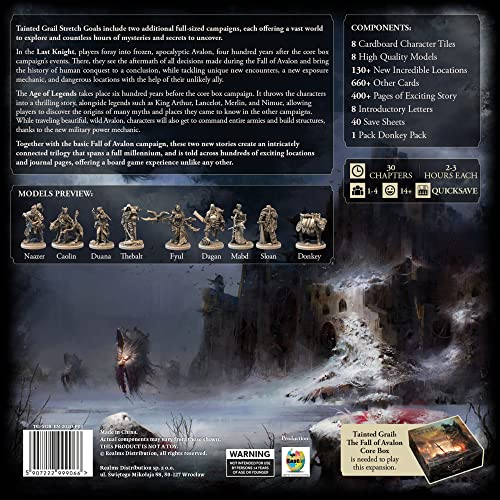 Caída del Grial Mañada de Avalon: Age of Legends & Last Knight (Exclusivo de Kickstarter) Awaken Realms