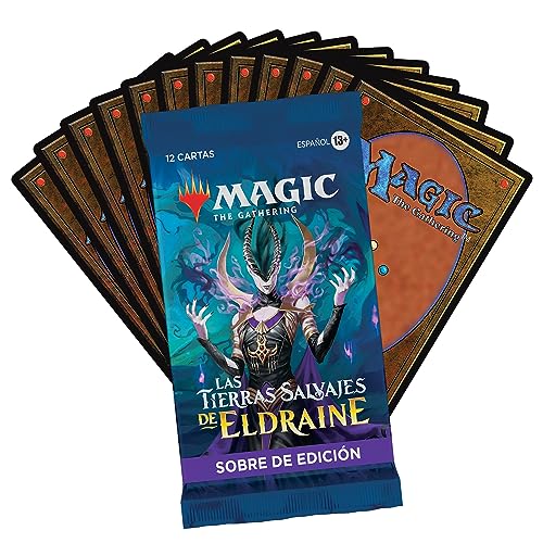 Caja de sobres de edición de Las tierras salvajes de Eldraine, de Magic: The Gathering - 30 sobres (360 cartas de Magic) (Versión en Español)