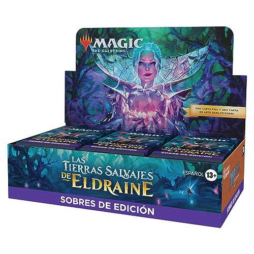 Caja de sobres de edición de Las tierras salvajes de Eldraine, de Magic: The Gathering - 30 sobres (360 cartas de Magic) (Versión en Español)
