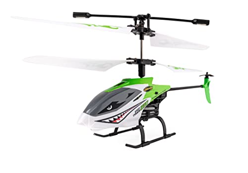 Carson 500507179 Easy Tyrann 230 Gyro 2.4GHz 100% RTF Verde - Helicóptero teledirigido, Robusto Modelo RTF (Listo para Volar) para Principiantes, Helicóptero RC, para niños a Partir de 8 años.