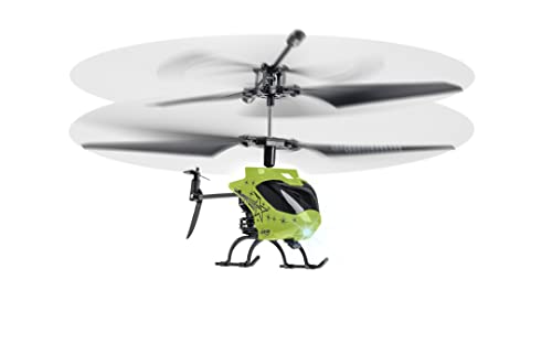 Carson 500507182 Starter Tyrann 230 IR 2Ch RTF Verde - Helicóptero, para Principiantes, RC Heli, Juguete teledirigido, Heli de Interior