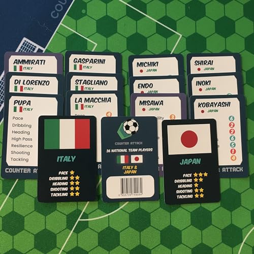 Cartas de jugador de Counter Attack: Italia y Japón