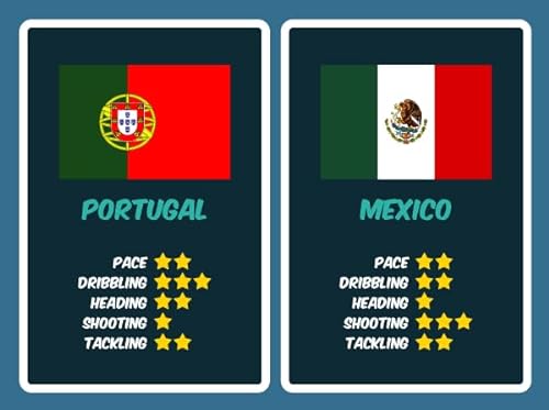Cartas de jugador de Counter Attack: Portugal y México