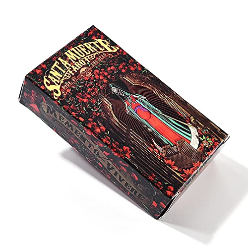 Cartas del Tarot de la Santa Muerte,Santa Muerte Tarot Cards,with Bag,Party Game