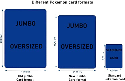 Cartas Pokemon Grandes al Azar Pack 2 Cartas Pokemon XXL Cartas Pokémon Jumbo, Pack Aleatorio de 2 Carta Gigante Pokemon GX VMAX Mega V, Cartas Pokemon Oficiales Idioma inglés.