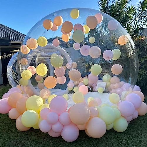 Casa de Burbujas Inflable para Acampar al Aire Libre Iglú Transparente Cúpula de Lujo Impermeable Túnel único Tienda de Burbujas Inflable Tienda de Doble Capa a Prueba de Vie
