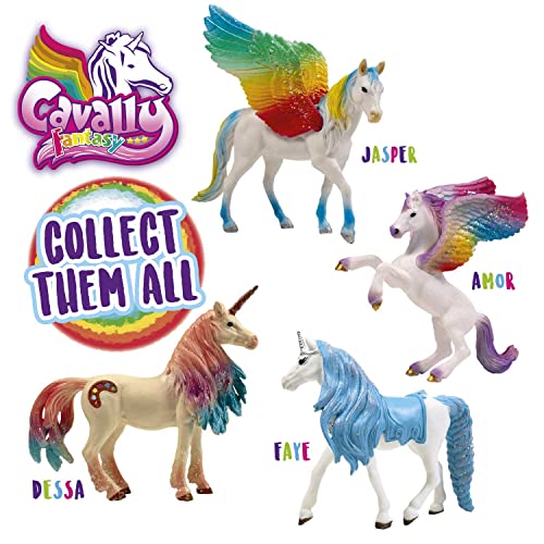 Cavally Craze Pegasus Jasper Fantasy, Unicornios para Niñas Juguetes, Figura de Unicornio Coleccionable, 43677