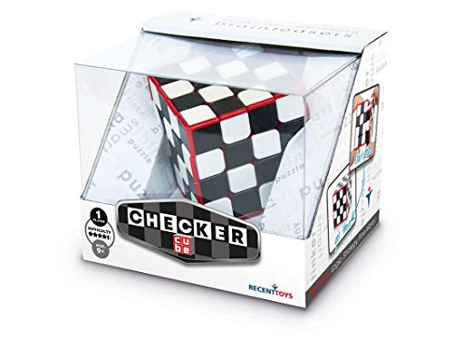 Cayro - Checkercube 4x4x4 - Cubo Imposible - Speed Cube - Rompecabezas - con Diseño Tablero de Ajedrez - Blanco y Negro - Gira Suavemente Sin Atascarse - Diseño Ergonómico