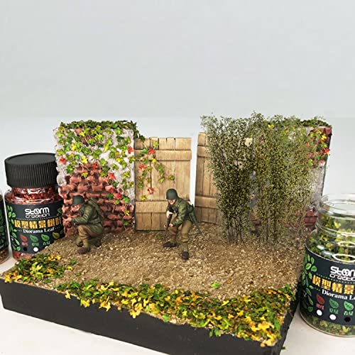 Cayway 2 Pz Arbustos en Miniatura Modelo Árbol Césped Mechones de Hierba Diseño de Arbustos en Miniatura para El Paisaje del Jardín de Bricolaje