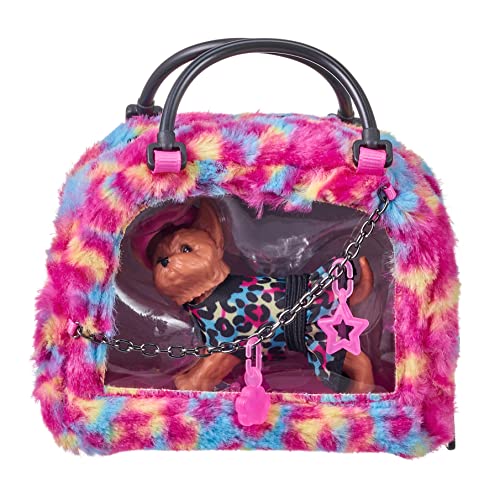 Cefa Toys - Real Littles Mini Yorkie Cutie Carries, Juguete Pequeño de Perro Yorkie con Accesorios, Apto para Niñas a Partir de 6 Años