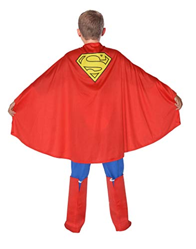 Ciao-Superman Disfraz niño Original DC Comics (Talla 10-12 años) con músculos Acolchados, Color Azul/Rojo, (11699.10-12)