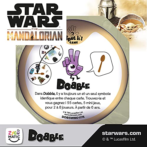 Cigom�ticos | Dobble: Star Wars El Mandaloriano | Juego de mesa | a partir de 6 a�os | 2 a 8 jugadores | 15 minutos