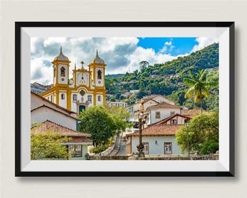 Ciudad Antigua de Ouro Preto, Rompecabezas de Madera de 300 Piezas, Rompecabezas Educativo, Rompecabezas de decoración del hogar