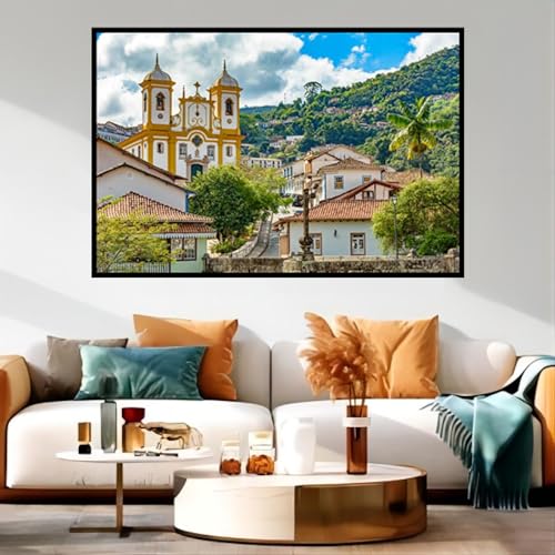 Ciudad Antigua de Ouro Preto, Rompecabezas de Madera de 300 Piezas, Rompecabezas Educativo, Rompecabezas de decoración del hogar