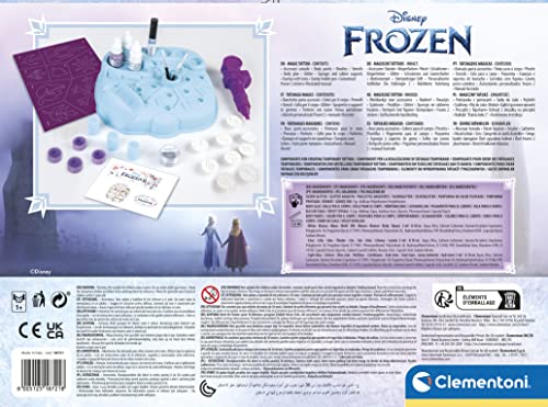Clementoni-Disney Frozen 2, Juego Manualidades Marvel, Tatuajes Infantiles Totalmente Seguros, a Partir de 6 años (18721), Talla única