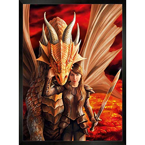 Clementoni - Puzzle 1000 piezas Fantasy Fuerza Interior, Anne Stokes, puzzle adulto vertical Fantasy Dragones (39464)