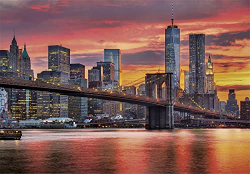 Clementoni- Puzzle Adulto 1500 Piezas East River al anochecer, Nueva York - Desde 14 años (31693), Multicolor