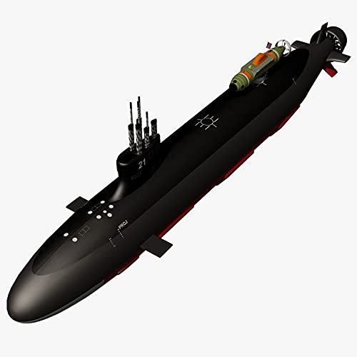 CMO Maqueta de Maquetas de Barcos, Marina soviética Clase Víctor III Submarino SSN Kits Modelo de Plástico, Escala 1/350, 10,6 X 1,2 Pulgadas