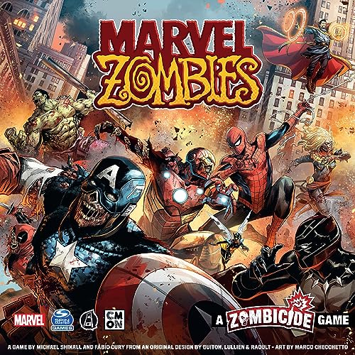 CMON Marvel Zombies A Zombicde Game (Core Box),Juego de mesa de estrategia,Juego cooperativo para adolescentes y adultos,Juego de mesa Zombie,Tiempo de juego promedio de 90 minutos,Hecho