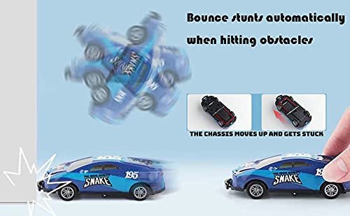 Coche de juguete de Stunt – 360 ° giratorio de juguete, coche de inercia saltando de aleación, catapulta auto, creatividad, minicoche, precio de juego para niños y jóvenes, 4 unidades al azar