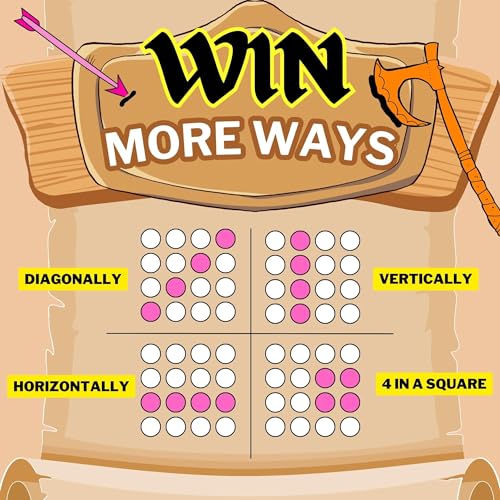 Connect War - Juego de mesa de 4 en fila para 2-6 jugadores, juegos de madera hechos a mano para juegos familiares y grupales, juego de madera cuatro en una fila