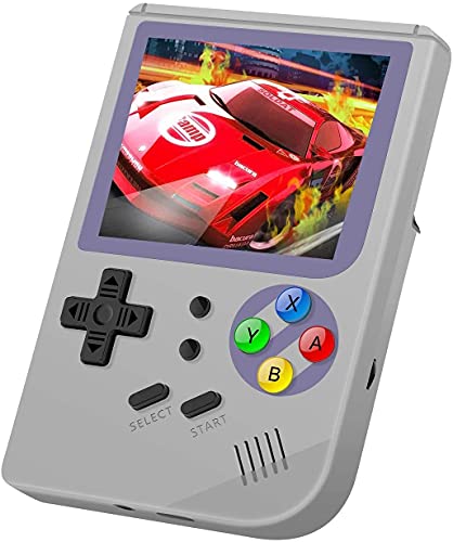 Consolas de Juegos Portátil , RG300 Consola de Juegos Retro Game Console OpenDingux Tony System , Free with 32G TF Card Built-in 3007 Juegos, 3.0 Pulgadas Videojuegos Portátil (Gray)