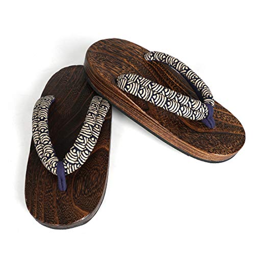 CoolChange Zapatos de Madera Tradicionales japoneses, Getta, Sandalias, Talla: Hombres 38-42