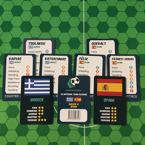 Counter Attack player cards: Greece and Spain
