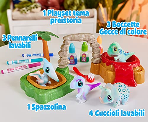 CRAYOLA— Washimals Dinosaurios, Set Isla, Mascotas para Pintar y Lavar, Apto para Niños a Partir de 3 años