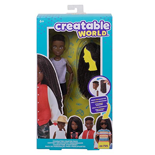 Creatable World - Pack de personajes, cabello con trenzas juguete para niños y niñas +6 años (Mattel GKV42) , color/modelo surtido