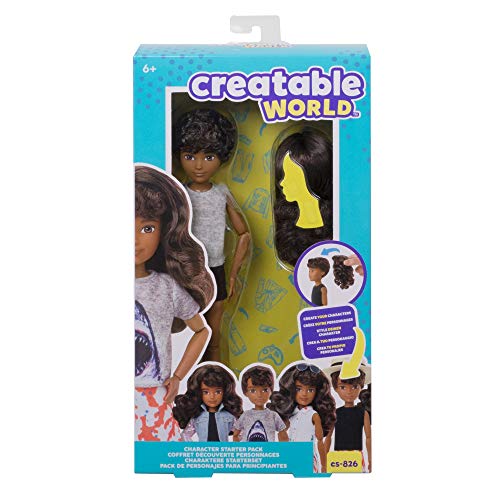 Creatable World - Pack de personajes, cabello ondulado juguete para niños y niñas +6 años (Mattel GKV45) , color/modelo surtido