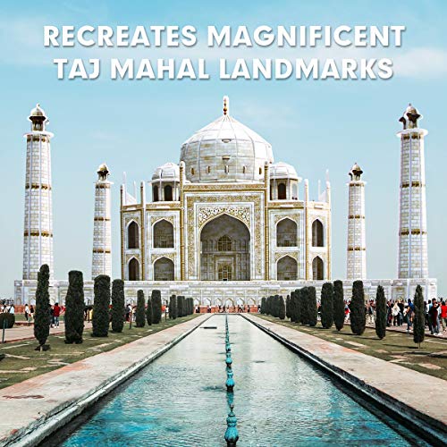 CubicFun National Geographic Puzzle 3D Taj Mahal con Folleto de Fotografía Magnífica, 87 Piezas