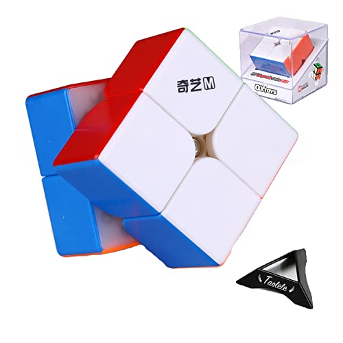 Cubo de Velocidad, QiYi MS 2x2 Speed Cube Magic Cube Magnético Rápido Suave sin Pegatinas Rompecabezas 3D Más Rápido Juguetes para Niños Adultos Niños y Niñas Regalos