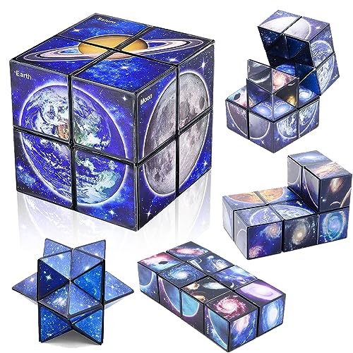 Cubo Mágico,Cubo Mágica 2 en 1,Cubo Mágico Estrella,Cubo Infinito, Cubos de Velocidad,Speed Cubo,Magic 3D Puzzle Cubos, para niños y Adultos Regalos de Juegos Educativos(Cubo Mágico)