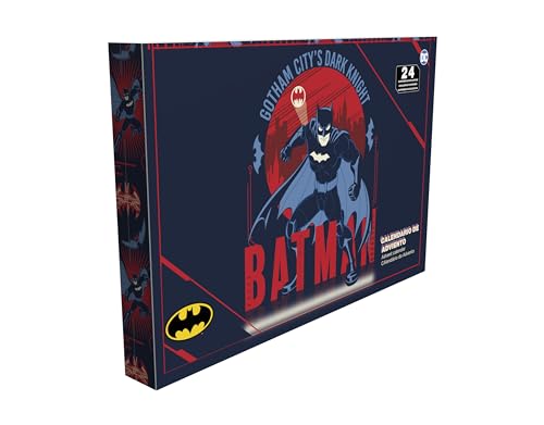 CYP Brands Batman- Calendario de adviento, Calendarios, Regalos, Navidad, Color Azul, Producto Oficial