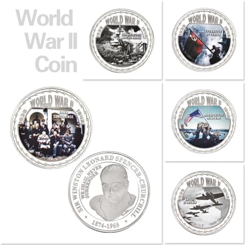 DAZULI Moneda Coleccionable chapada en Plata de la Segunda Guerra Mundial Nunca Nos rendiremos Moneda Conmemorativa Moneda de desafío Militar Regalos de Recuerdo-Batalla de Kursk