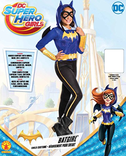 DC Comics - Disfraz de Batgirl licencia oficial para niña, infantil talla 5-7 años (Rubie's 620741-M)